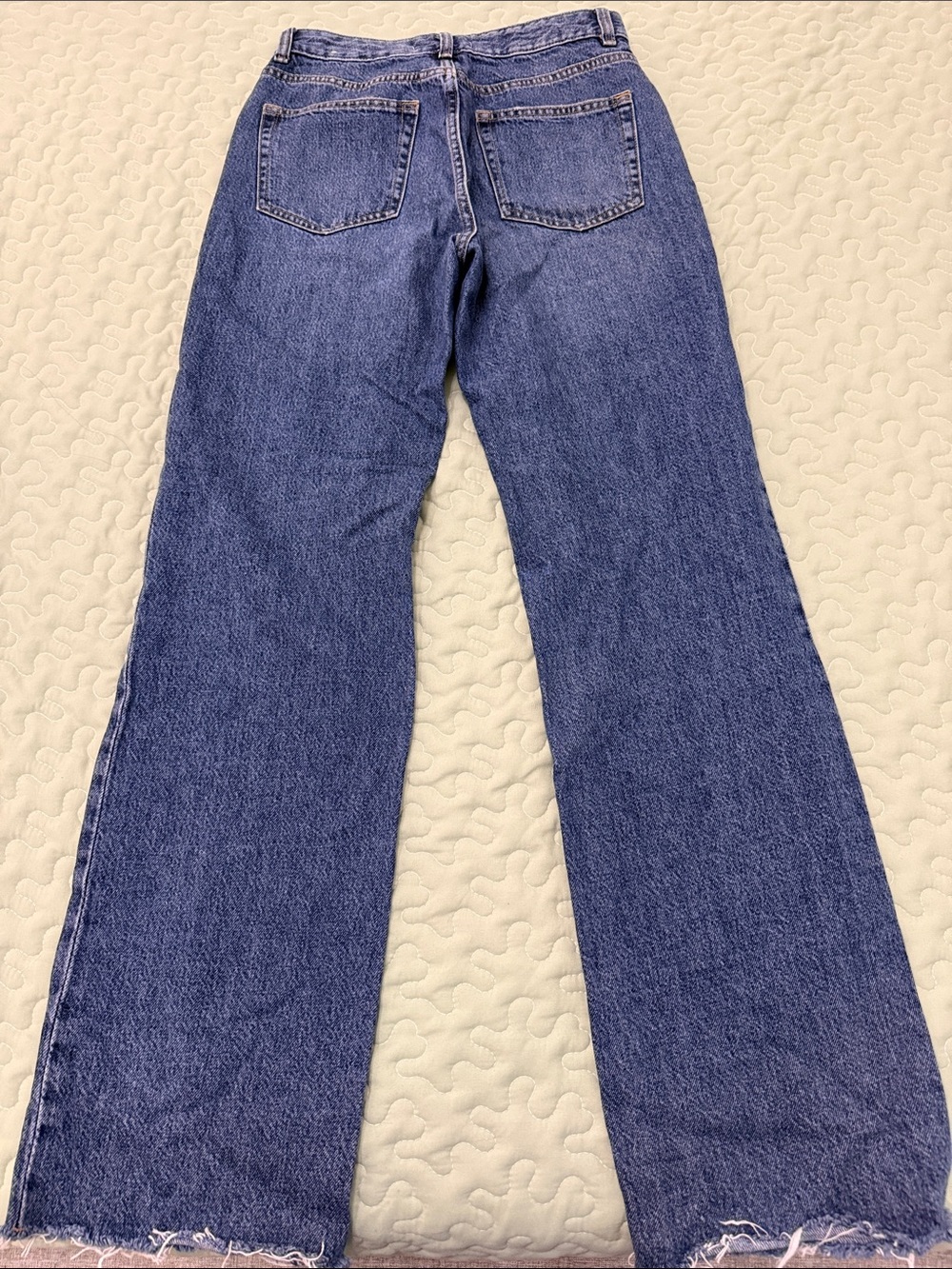 Mango Wide-Leg High-Rise Jeans in Dark Blue Wash - Picture 4 of 5